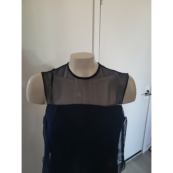 Vintage 1970's Pat Richards Tiered Chiffon Maxi Dress Blue Designer Retro Luxury - Picture 2 of 12